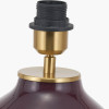 Juno Deep Plum Ombre Glass Table Lamp