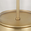 Rowen Clear Bottle Shaped Glass and Champagne Metal Table Lamp