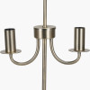 Seraphine Matt Antique Brass Metal and White Cotton Mix Scallop Shaded Table Lamp