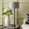 Everett Ribbed Metal Stick Table Lamp Base