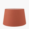 Raj Stone Grey Hammered Metal Urn Shaped Lamp Base  with Winston 40cm Tobacco Handloom Tapered Lampshade