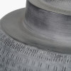 Raj Charcoal Grey Hammered Metal Urn Shaped Lamp Base