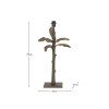Bali Verdi Gris Metal Palm Tree Table Lamp Base