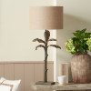 Bali Verdi Gris Metal Palm Tree Table Lamp Base
