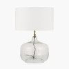 Corby Clear Glass Table Lamp Base