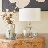 Corby Clear Glass Table Lamp Base