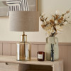Palmo Smoke Lustre Glass Bottle Table Lamp Base
