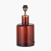 Palmo Amber Glass Bottle Table Lamp Base