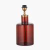 Palmo Amber Glass Bottle Table Lamp Base