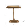 Ashford Antique Brass Metal Bankers Table Lamp