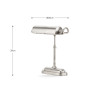 Ashford Antique Silver Metal Bankers Table Lamp