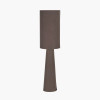 Mirissa Bitter Chocolate Slubby Handloom Fabric Table Lamp