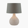 Rhea Grey Geo Ceramic Table Lamp