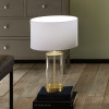 Westwood Clear Glass and Champagne Metal Table Lamp Base
