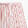 Captiva Grey Wash Mango Wood Table Lamp Base with Thiago 35cm Cinnamon Stripe Mushroom Pleat Tapered Lampshade