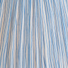 Captiva Grey Wash Mango Wood Table Lamp Base with Thiago 35cm Ocean Blue Stripe Mushroom Pleat Tapered Lampshade
