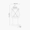 Gibson White Wood Lantern Table Lamp