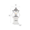 Gibson White Wood Lantern Table Lamp