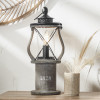 Gibson Antique Wood Lantern Table Lamp