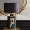 Pointer Black Hand Painted Dog Table Lamp Base