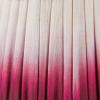 Manaia White Wash Textured Wood Table Lamp Base with Scallop 35cm Scallop 35cm Red Ombre Soft Pleated Tapered Lampshade