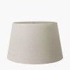 Fleur Blue Floral Ceramic Table Lamp Base with Coast 35cm Cream Calico Tapered Lampshade