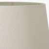 Fleur Blue Floral Ceramic Table Lamp Base with Coast 35cm Cream Calico Tapered Lampshade