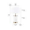 Carrara Marble Effect Ceramic Table Lamp