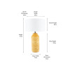 Bethan Embossed Mustard Ceramic Table Lamp
