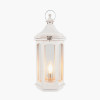 Adaline White Wash Wood Lantern Table Lamp