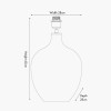 Islay Clear Bubble Glass Table Lamp Base