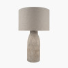Palawan Stone Grey Feather Stoneware Table Lamp