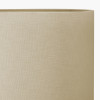 Wren Black and Cream Building Print Tall Ceramic Table Lamp Base with Lino 40cm Cream Self Lined Linen Cylinder Lampshade