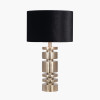 Elon Champagne Gold Metal Stacked Cylinder Table Lamp Base