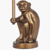 Capuchin Antique Brass Metal Monkey Table Lamp Base