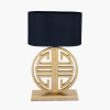Orla Shiny Gold Metal Statement Circle Table Lamp Base