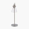 Chaplin Concrete and Brushed Chrome Table Lamp