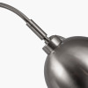 Feliciani Brushed Silver Metal and White Marble Task Lamp