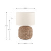 Acer Natural Woven Small Table Lamp