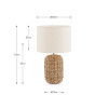 Acer Natural Woven Tall Table Lamp