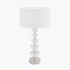 Rosa Glass and Silver Table Lamp Base