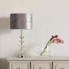 Rosa Glass and Silver Table Lamp Base