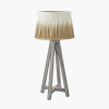 Whitby Grey Wash Wood Tapered 4 Post Table Lamp Base