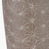 Sidra Grey Stoneware Etch Detail Table Lamp Base with Edward 35cm Natural Linen Cylinder Lampshade
