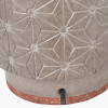 Sidra Grey Stoneware Etch Detail Table Lamp Base