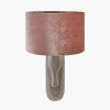 Visage Grey Face Design Tall Stoneware Table Lamp Base