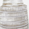 Paihia White Wash Wood Textured Short Table Lamp Base with Henry 30cm White Handloom Cylinder Lampshade