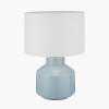 Nora Duck Egg Blue Crackle Effect Table Lamp