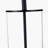 Westwood Clear Glass and Black Metal Table Lamp Base