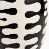 Elkorn Black and White Tall Coral Ceramic Table Lamp Base
